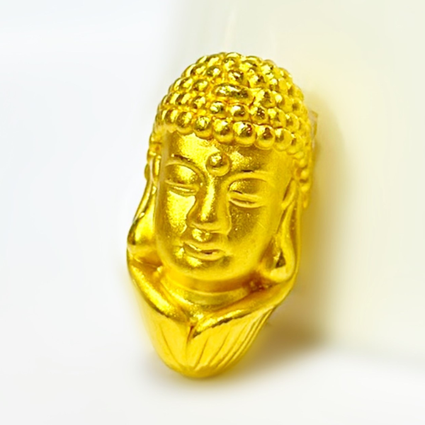 Charm Vàng 24K Phật Có Cổ Áo MS22 (2)